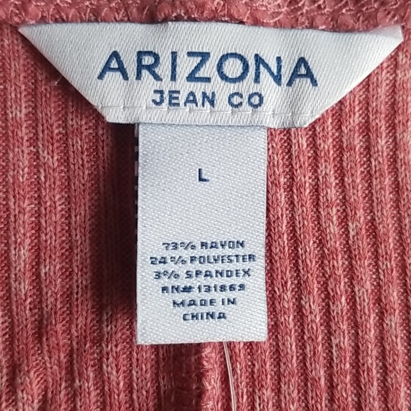 Arizona Yuma Rose Square Neck Ribbed Bodysuit - Picture 16 of 16